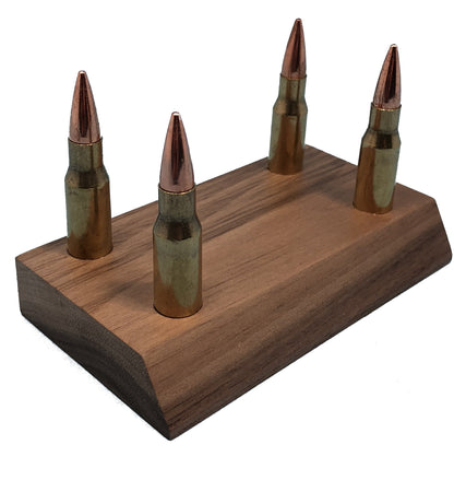 Winchester .308 Bullet Business Card Holder with Optional Custom Engraved Plaque