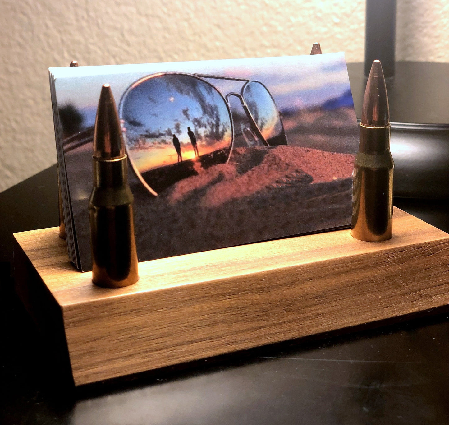 United States Marines Laser Engraved Winchester .308 Bullet Business Card Holder w/Optional FREE Engraved Plaque (Marines Hobbyist #18447)