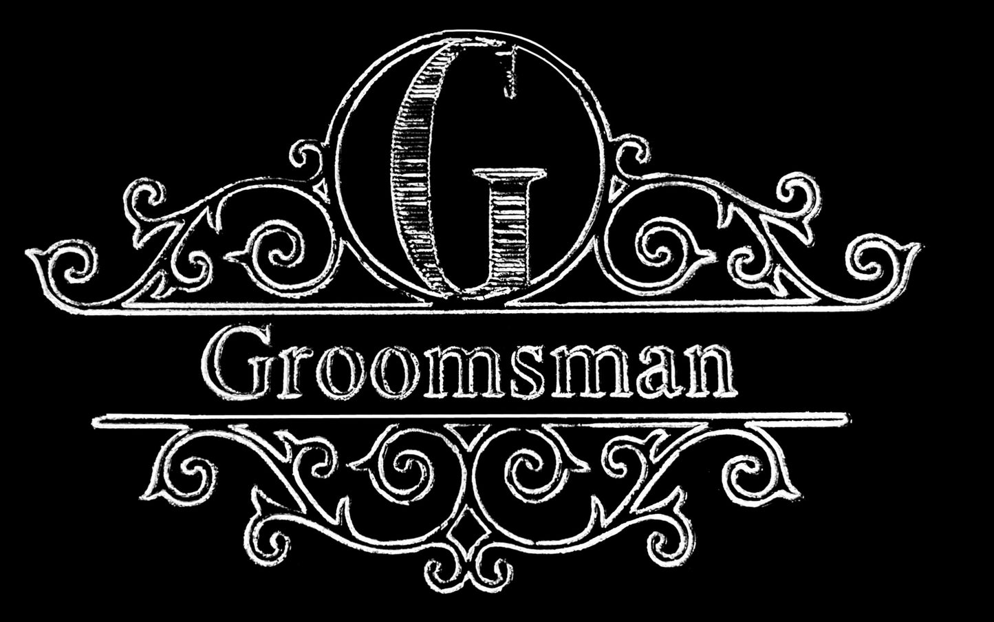 Custom Engraved Groomsman Flask on Matte Black 8oz Premium Stainless Steel Flask