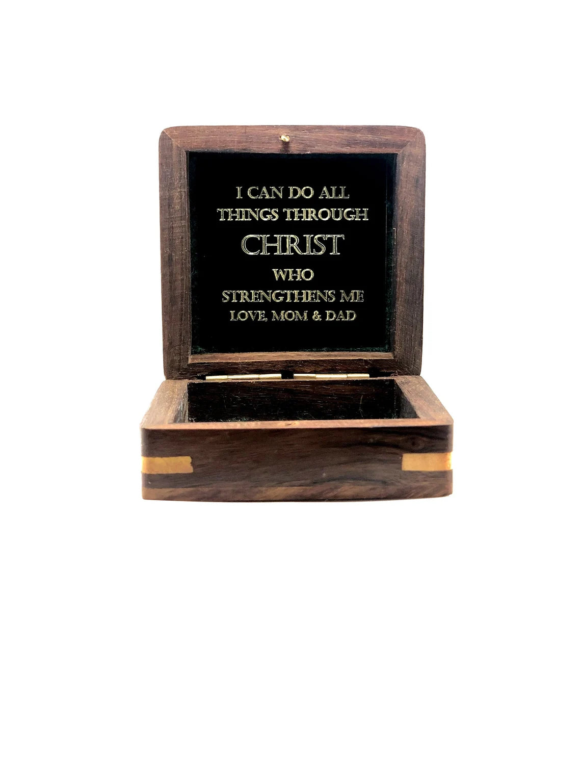 Made in the USA Custom Engraved Cross on First Communion Keepsake Box with Optional Custom Engraved Plaque for Inside Lid